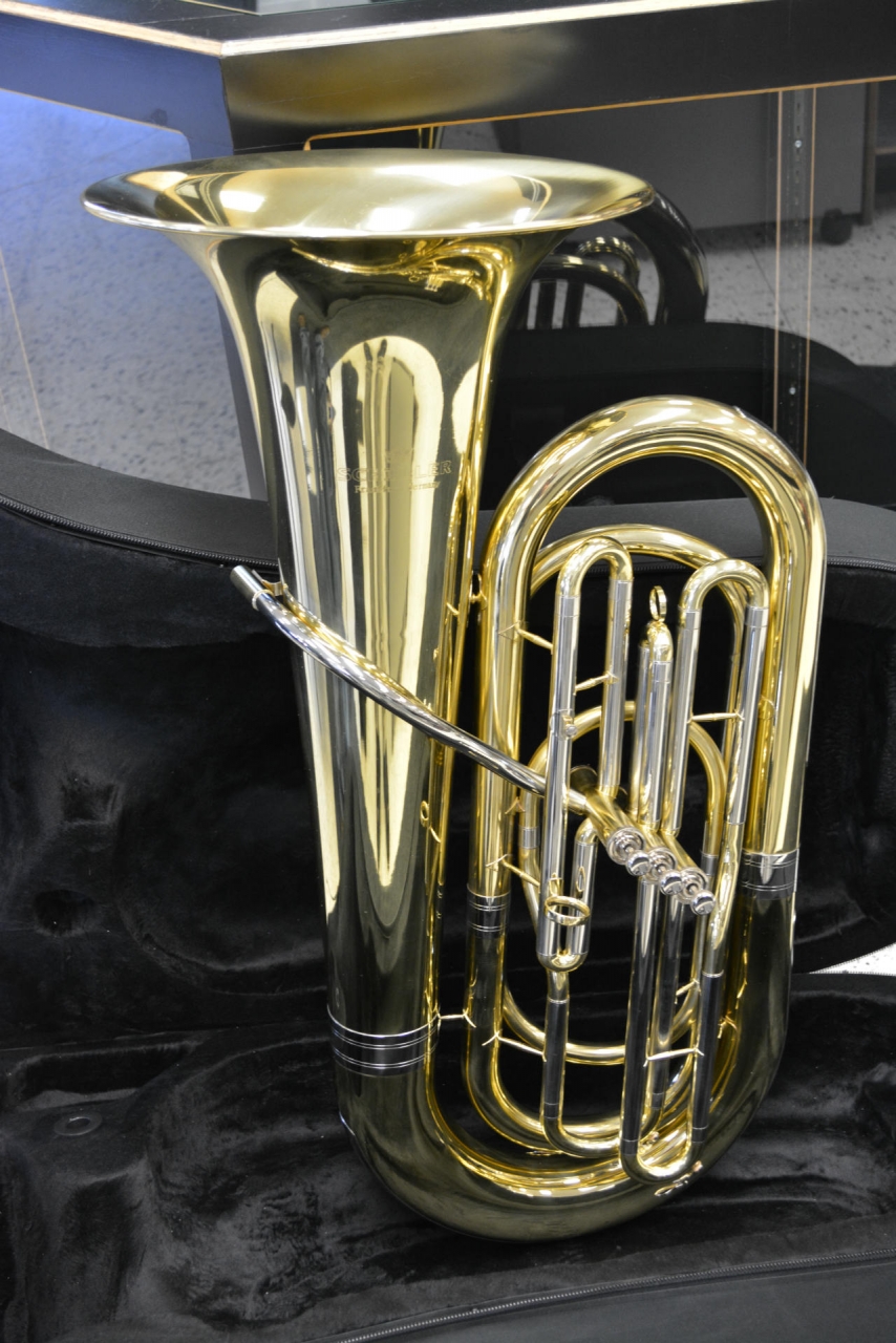 Schiller American Heritage 3-Valve Piston Tuba w/ minor bell defect